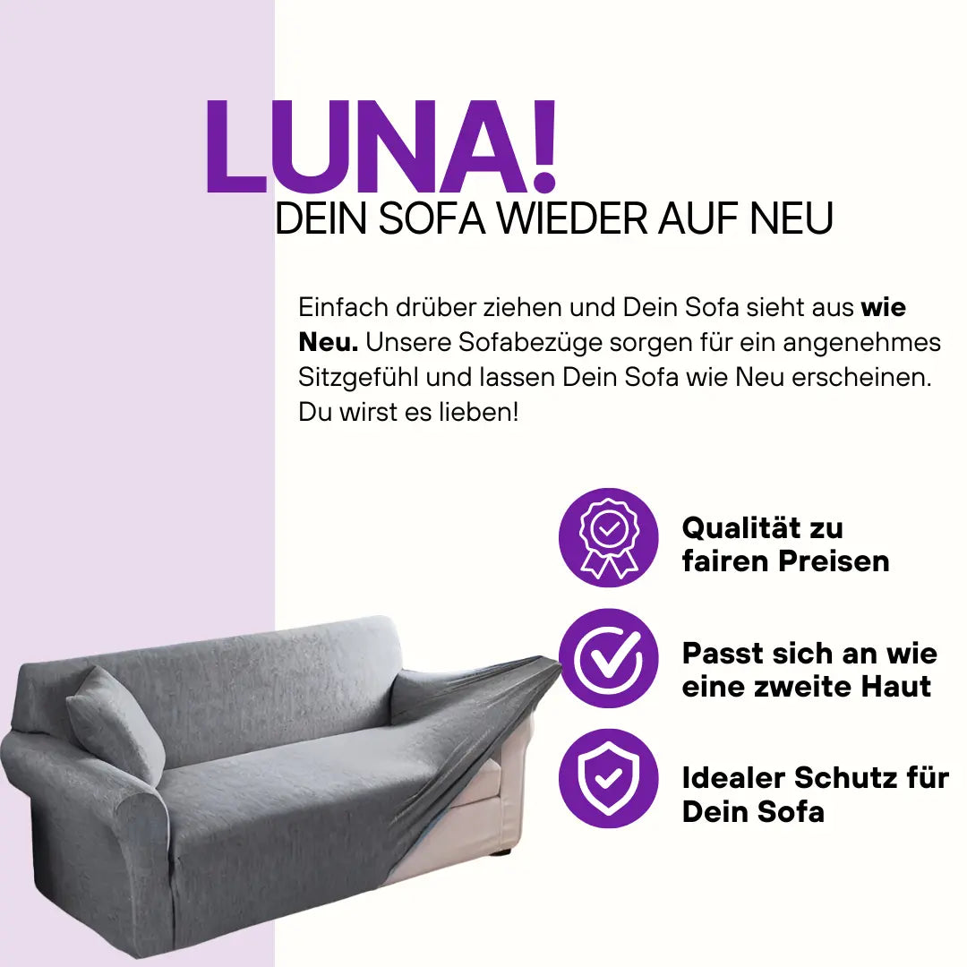 Elastischer Sofabezug “Luna” Edlerwohnen