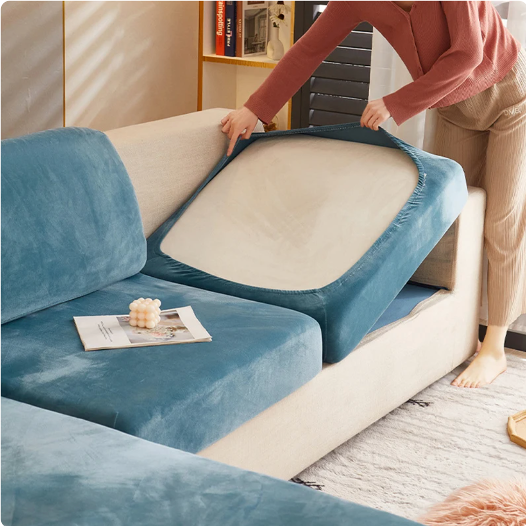 Sitzkissenbezug Blau Premium