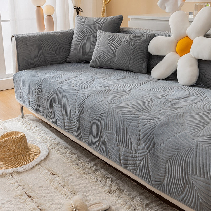 Sofaüberwurf “Muster” Exklusiv Beige