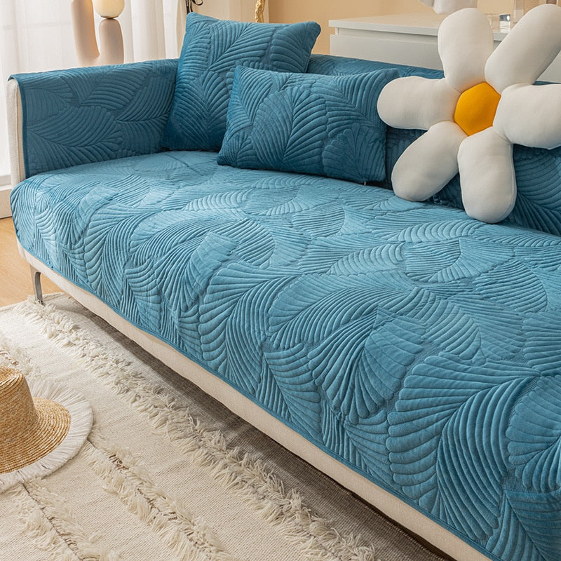 Sofaüberwurf “Muster” Exklusiv Beige
