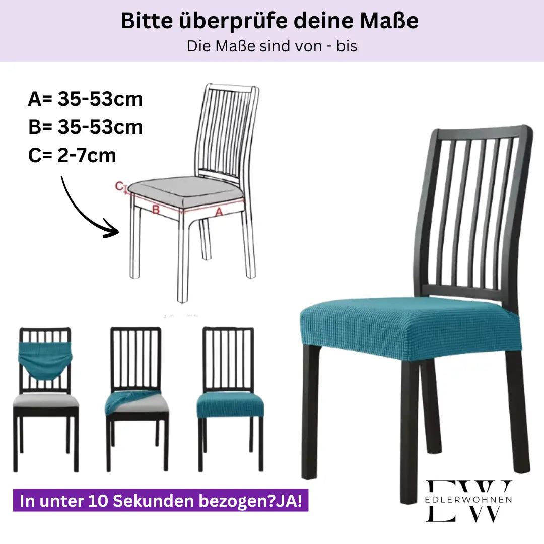 Stuhlhussen Sitzbezüge Amelie Edlerwohnen