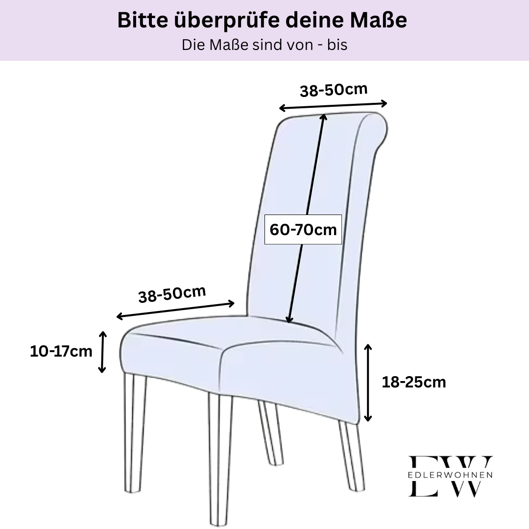 Stuhlhussen Paula 6er Set