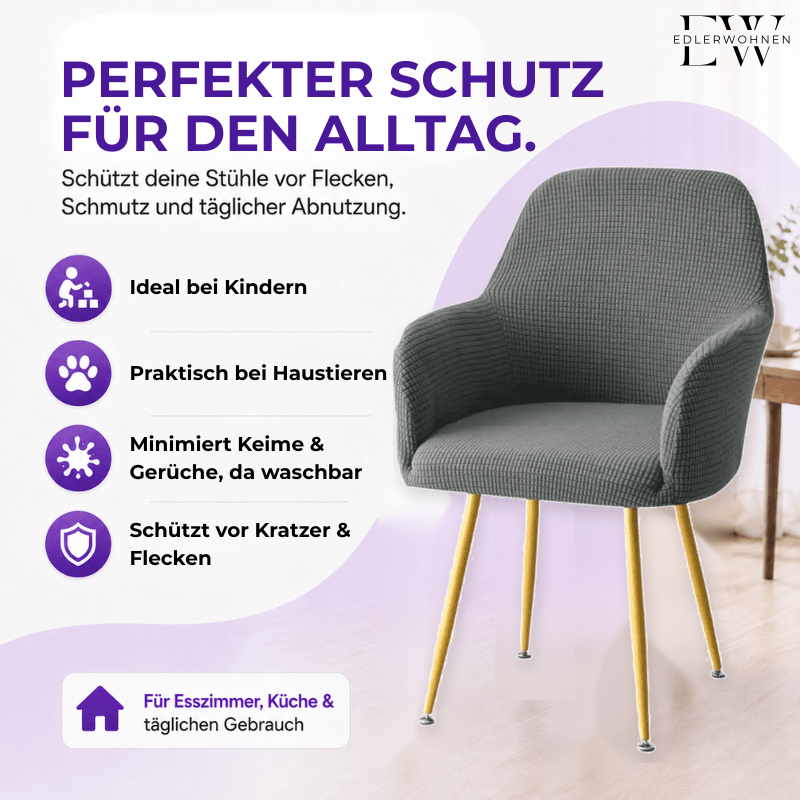 Stuhlhussen mit Armlehne