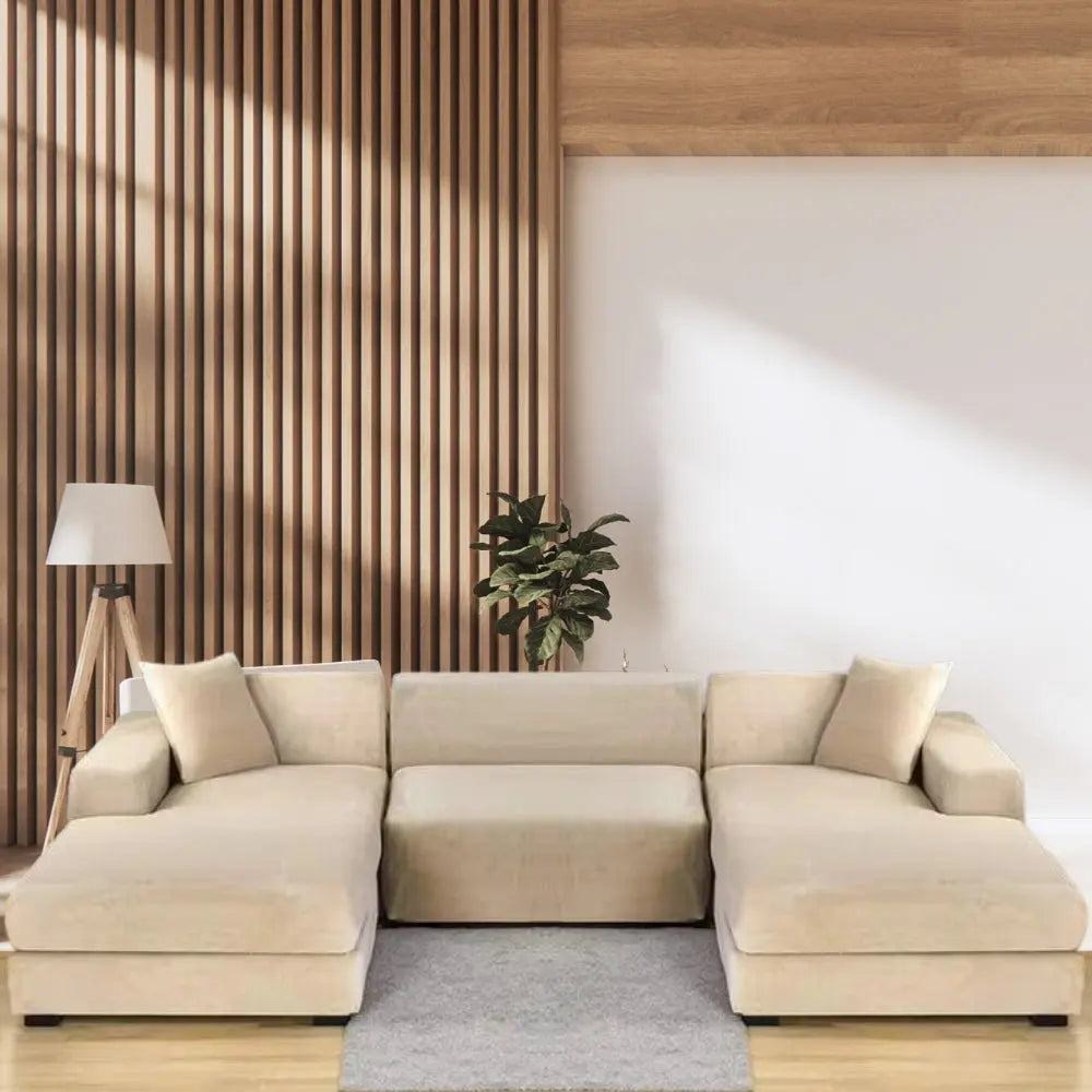 U-Sofabezug Premium Beige Edlerwohnen