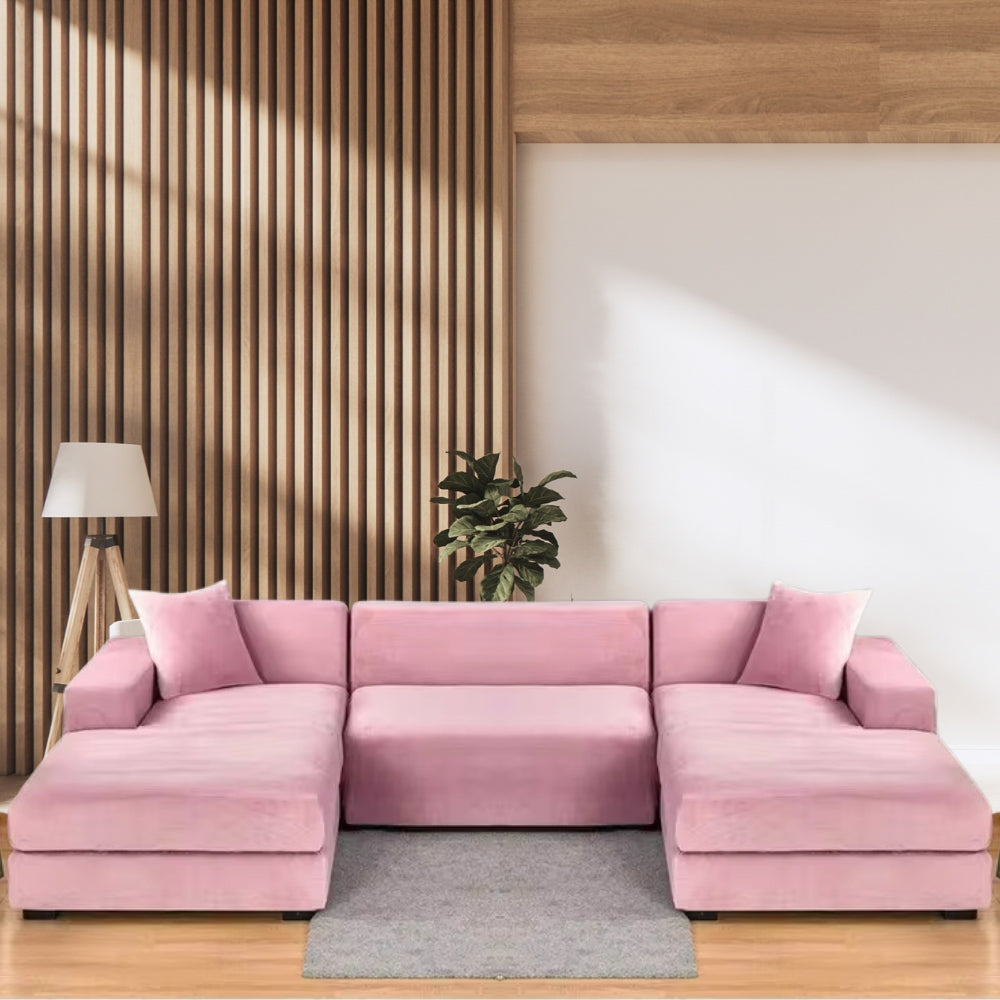 U-Sofabezug Premium Pink