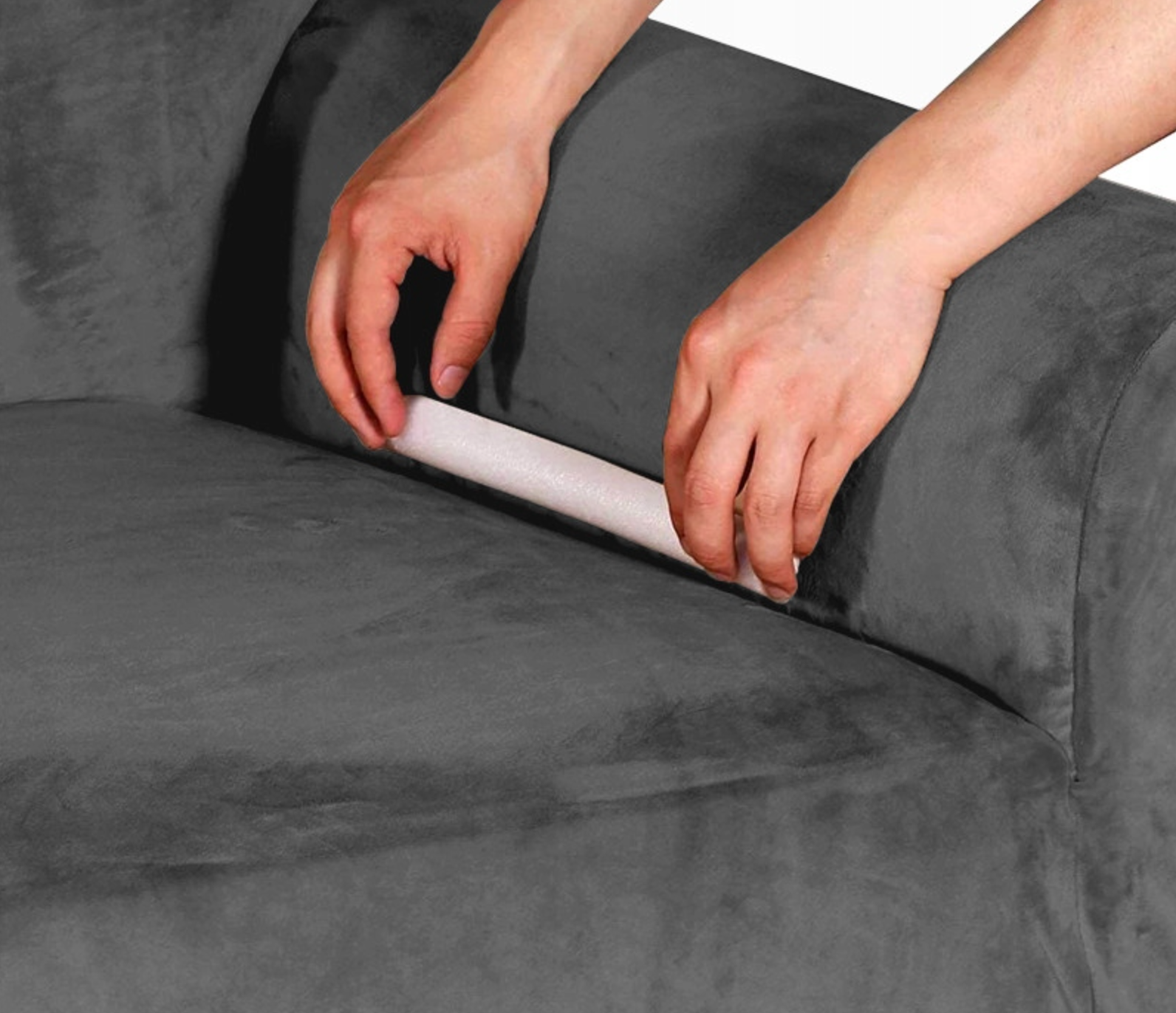 Elastischer Sofabezug Schwarz