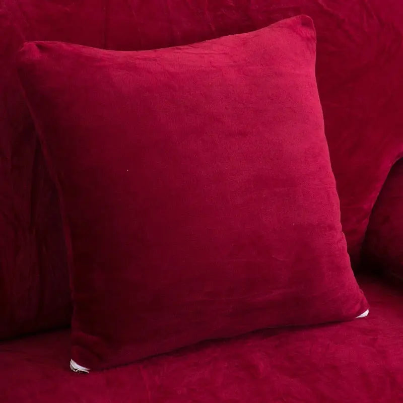 Sofakissenbezug Premium 45x45cm Weinrot Edlerwohnen