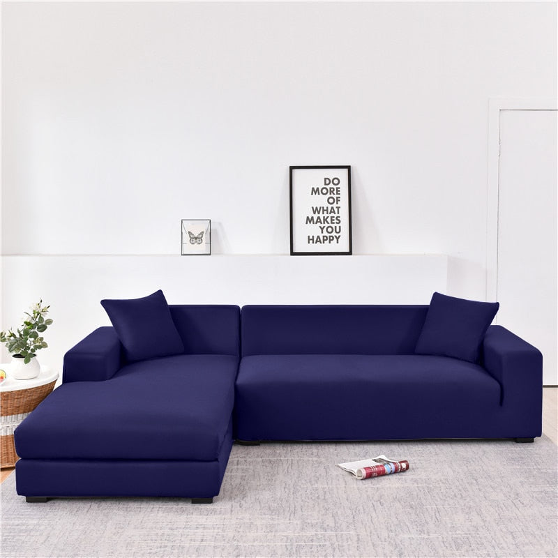 Elastischer Sofabezug Marineblau