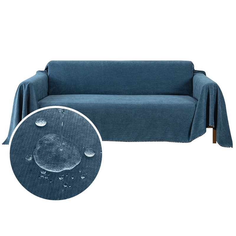 Sofaüberwurf "Decke" Marineblau