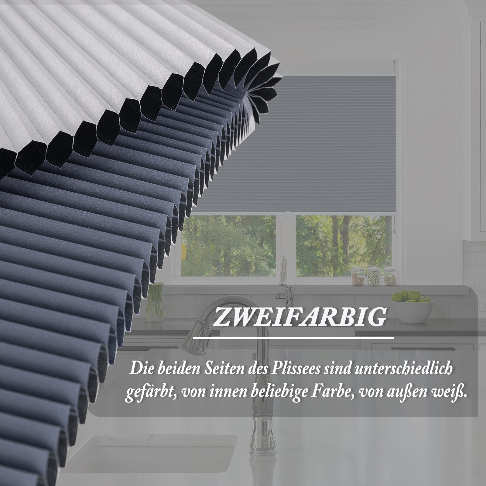 Plissees EW7 Klemmfix UV-Schutz