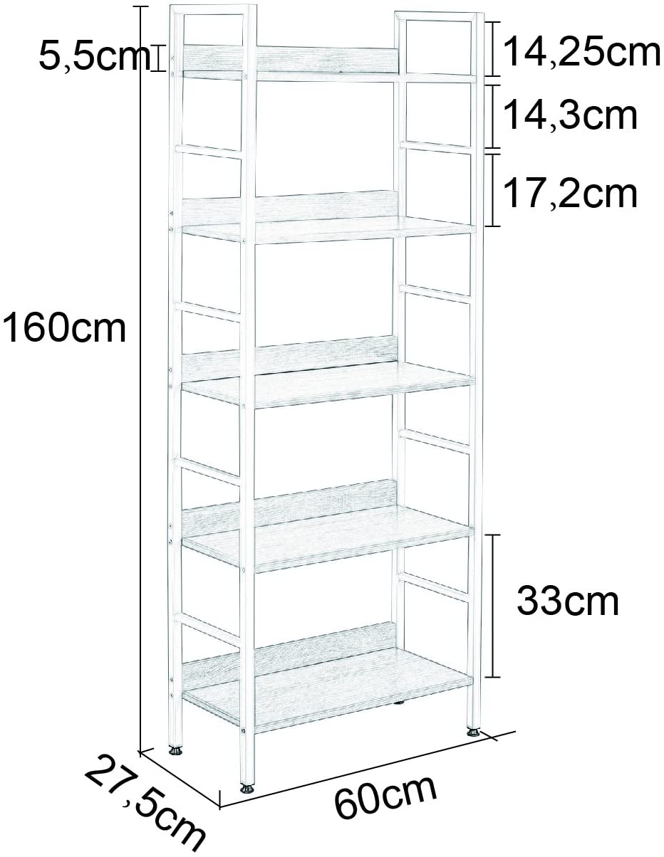 5-Fach Hochregal EW