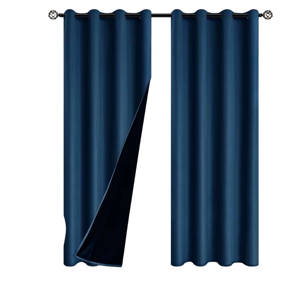 Gardine Blickdicht Marineblau