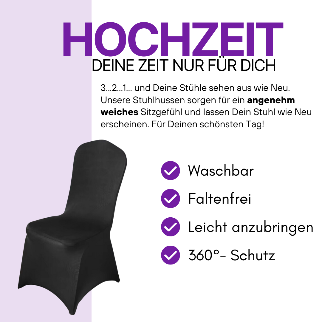 Stuhlhussen für Hochzeit